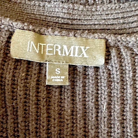 INTERMIX Black Ribbed Knit Sweater - Picture 5 of 9